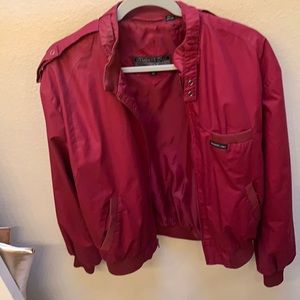 Vintage maroon members only as 44.